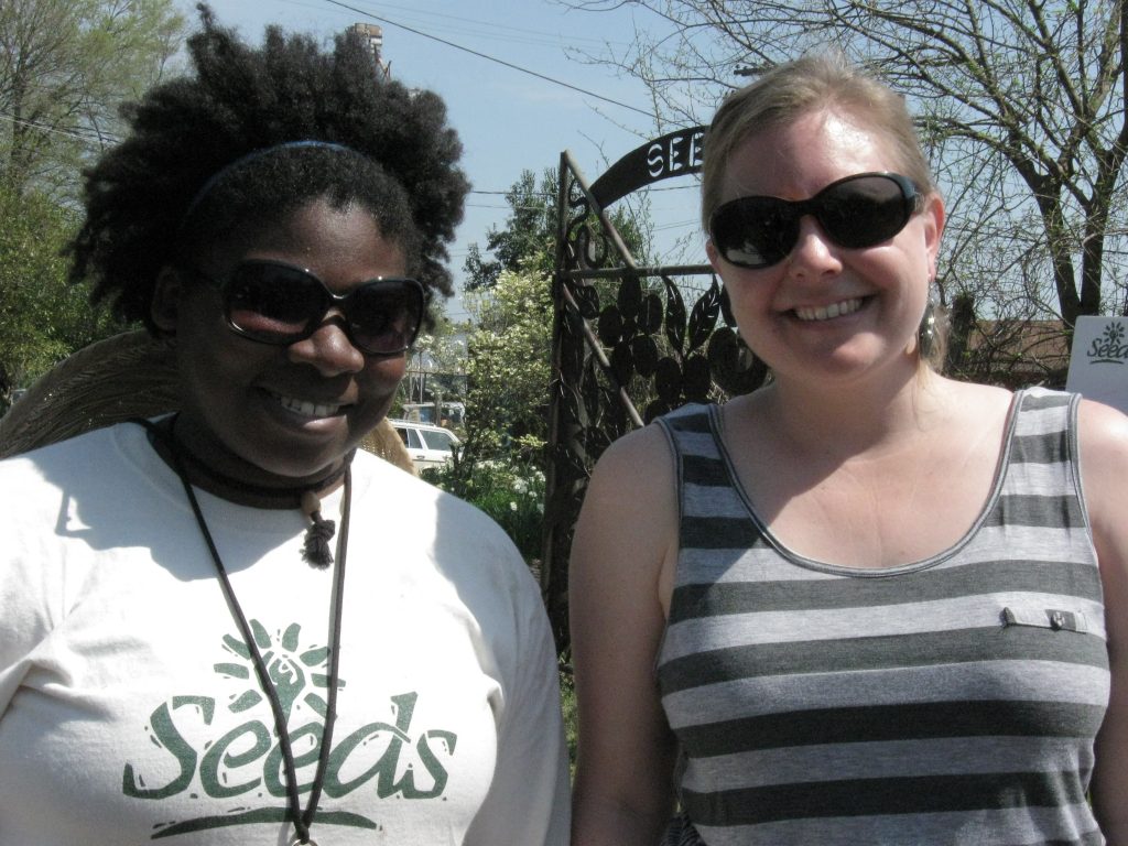 Kamilah Holtz and Heather Hill of SEEDS. (Photo Credit: Cammie Bellamy)