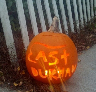 A pumpkin from last year's event